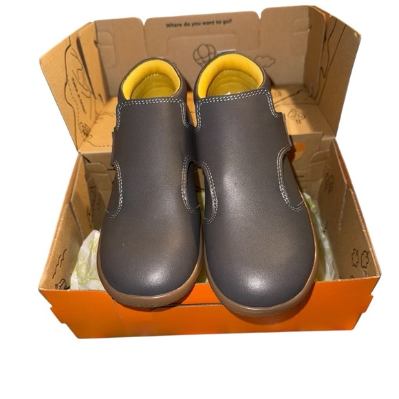 LIVIE & LUCA Maestro Gray Boots ankle boots Size 13 new in box Velcro strap - Picture 10 of 11